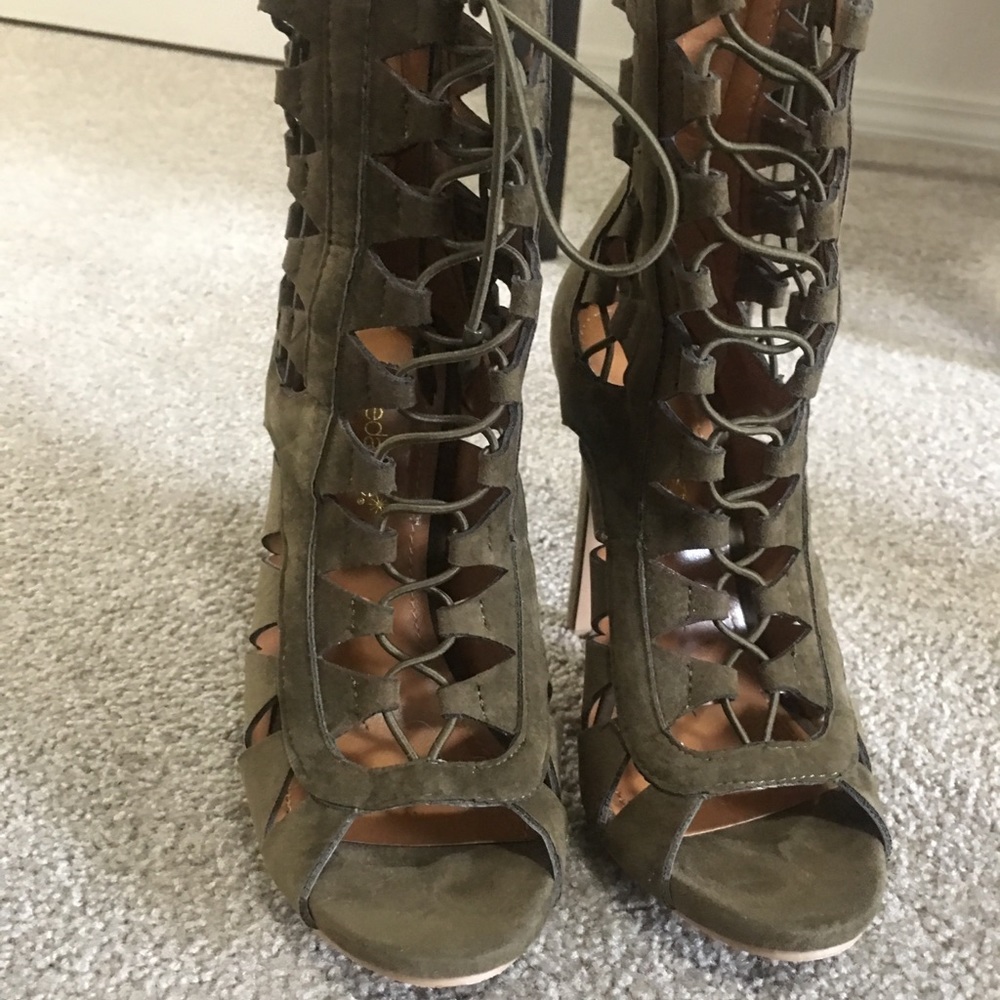 Lace up heels